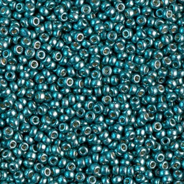 11/0 Duracoat Galvanized Miyuki Seed Bead, Dark Sea Foam, 4217