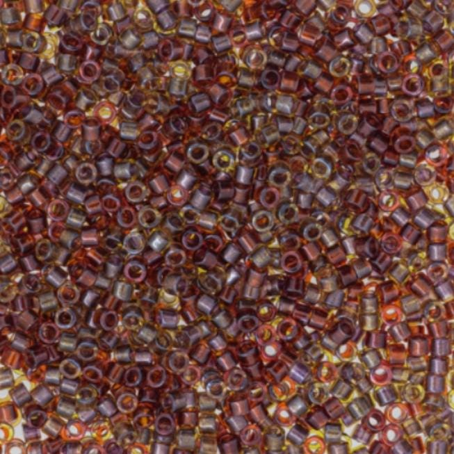Sparkling Lined Cranberry Harvest Mix Miyuki Delica 11/0 DB0990