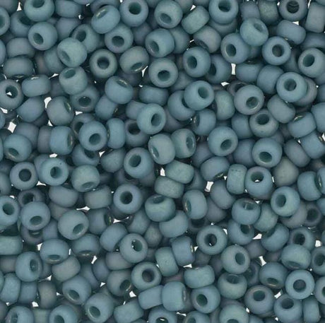 8-4702 Frosted Opaque Glaze Rainbow Peacock, Miyuki Seed Bead, 8/0