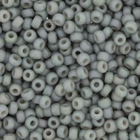 8-4705 Frosted Opaque Glaze Rainbow Cadet Gray, Miyuki Seed Bead, 8/0