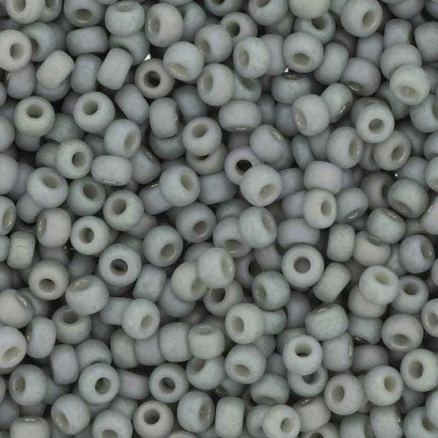 8-4705 Frosted Opaque Glaze Rainbow Cadet Gray, Miyuki Seed Bead, 8/0