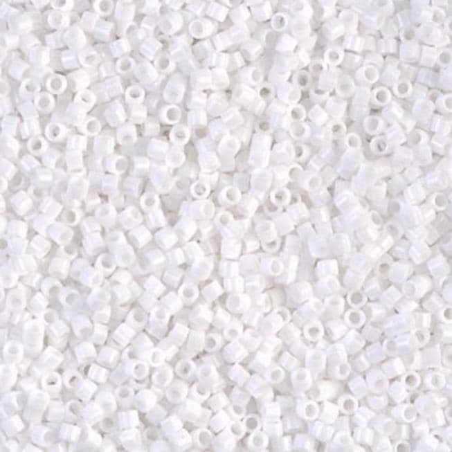 Opaque White 11/0 Miyuki Delica Bead DB0200