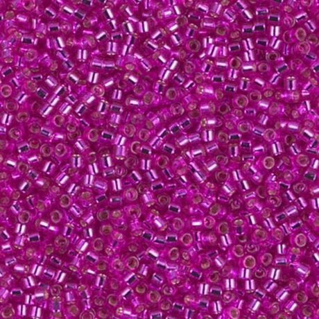 DB1340 11/0 Dyed Silver Lined Fuchsia Miyuki Delica