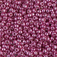 8/0 Duracoat Galvanized Miyuki Round Seed Bead, Hot Pink, 4210