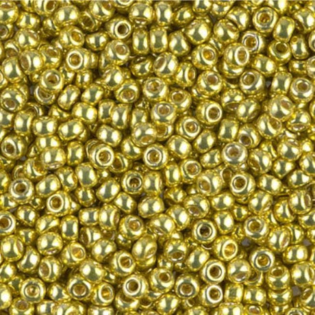 8/0 Duracoat Galvanized Miyuki Glass Seed Bead, Zest, 4205