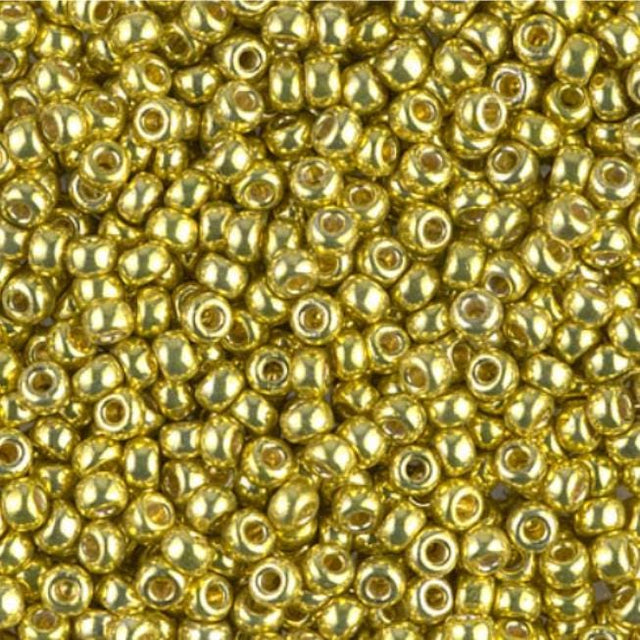 8/0 Duracoat Galvanized Miyuki Glass Seed Bead, Zest, 4205