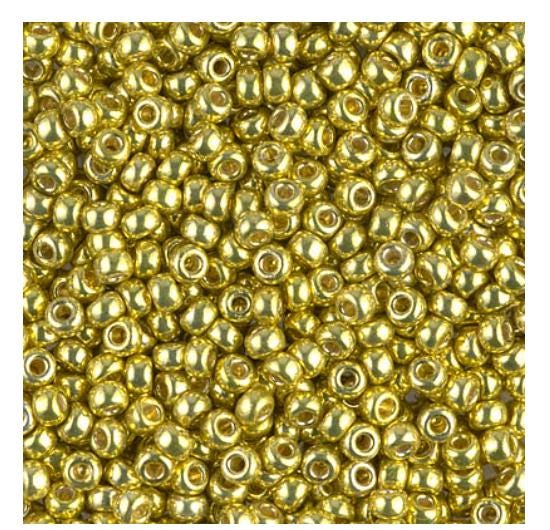 8/0 Duracoat Galvanized Miyuki Glass Seed Bead, Zest, 4205