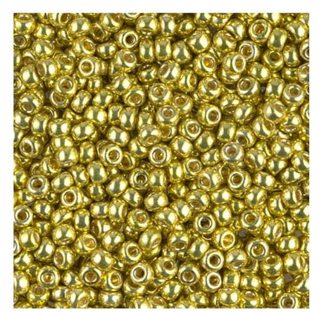 8/0 Duracoat Galvanized Miyuki Glass Seed Bead, Zest, 4205