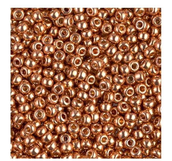 8/0 Duracoat Galvanized Miyuki Glass Seed Bead, Muscat, 4206