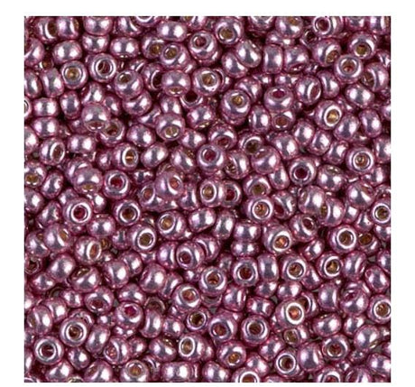 8/0 Duracoat Galvanized Miyuki Glass Seed Bead, Dusty Orchid, 4218