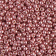 8/0 Duracoat Galvanized Miyuki Glass Seed Bead, Dark Coral, 4209