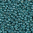 8/0 Duracoat Galvanized Miyuki Glass Seed Bead, Dark Sea Foam, 4217
