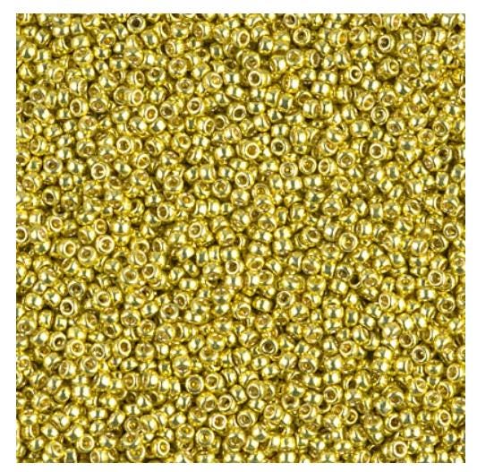 15/0 Duracoat Galvanized Miyuki Seed Bead, Zest, 4205