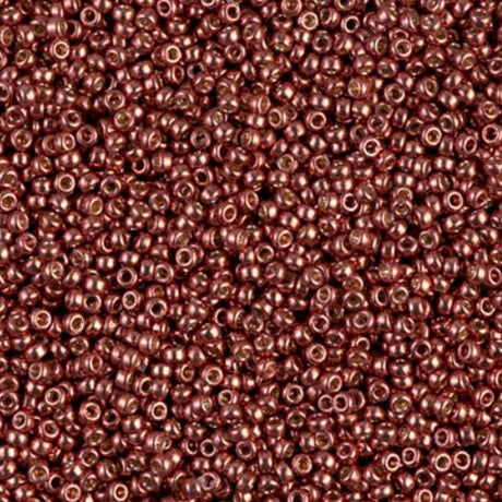 15/0 Duracoat Galvanized Miyuki Seed Bead, Dark Berry, 4212