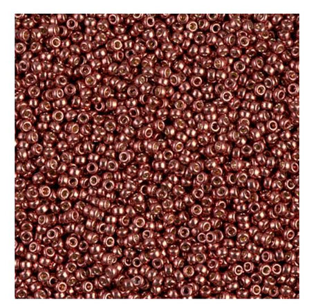 15/0 Duracoat Galvanized Miyuki Seed Bead, Dark Berry, 4212