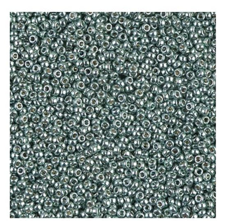15/0 Duracoat Galvanized Miyuki Seed Bead, Sea Foam, 4216