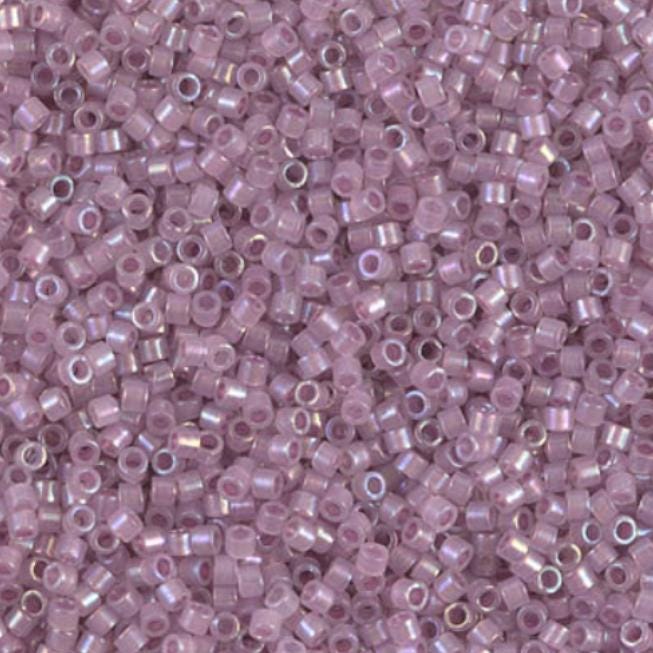 DB1752 11/0 Sparkling Orchid Lined Opal AB Miyuki Delica