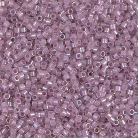 DB1752 11/0 Sparkling Orchid Lined Opal AB Miyuki Delica