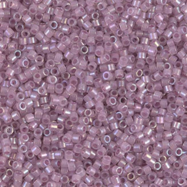 DB1752 11/0 Sparkling Orchid Lined Opal AB Miyuki Delica
