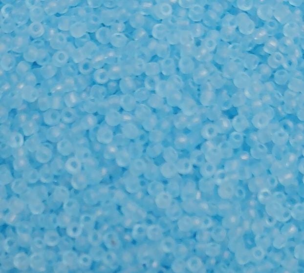 11/0 Transparent Matte Light Sapphire, Matsuno Seed Bead, 11-F148A