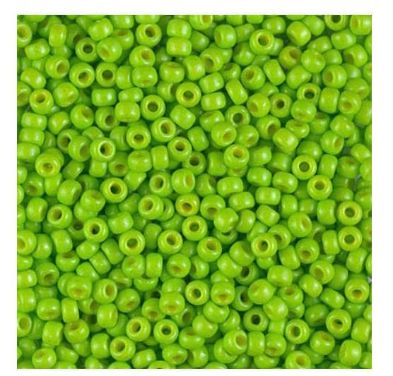 8/0 Duracoat Dyed Miyuki Seed Bead, Opaque Kiwi, 4471