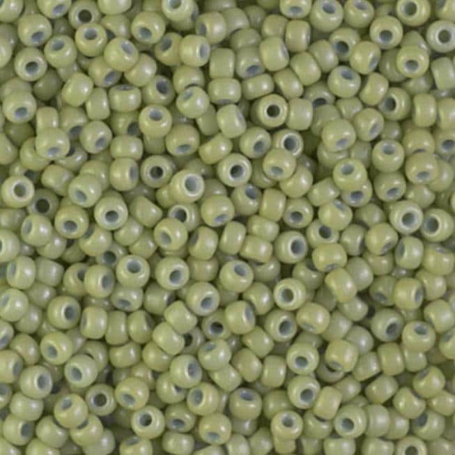 8/0 Duracoat Dyed Miyuki Seed Bead, Opaque Fennel, 4473