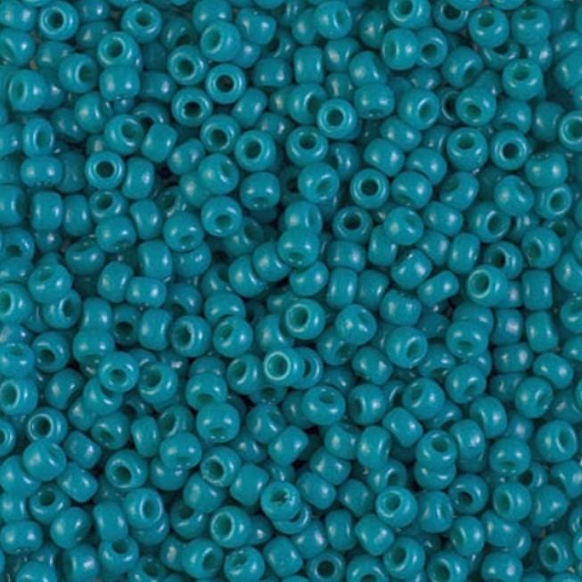 8/0 Duracoat Dyed Opaque Azure, Miyuki Seed Bead, Opaque Azure, 4483