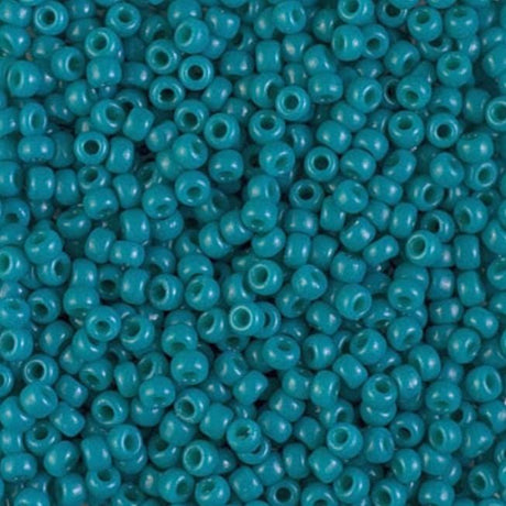 8/0 Duracoat Dyed Opaque Azure, Miyuki Seed Bead, Opaque Azure, 4483