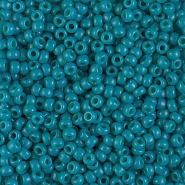 8/0 Duracoat Dyed Opaque Azure, Miyuki Seed Bead, Opaque Azure, 4483