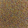 11/0 Matte Transparent Light Topaz AB, Matsuno Seed Bead 11-F257