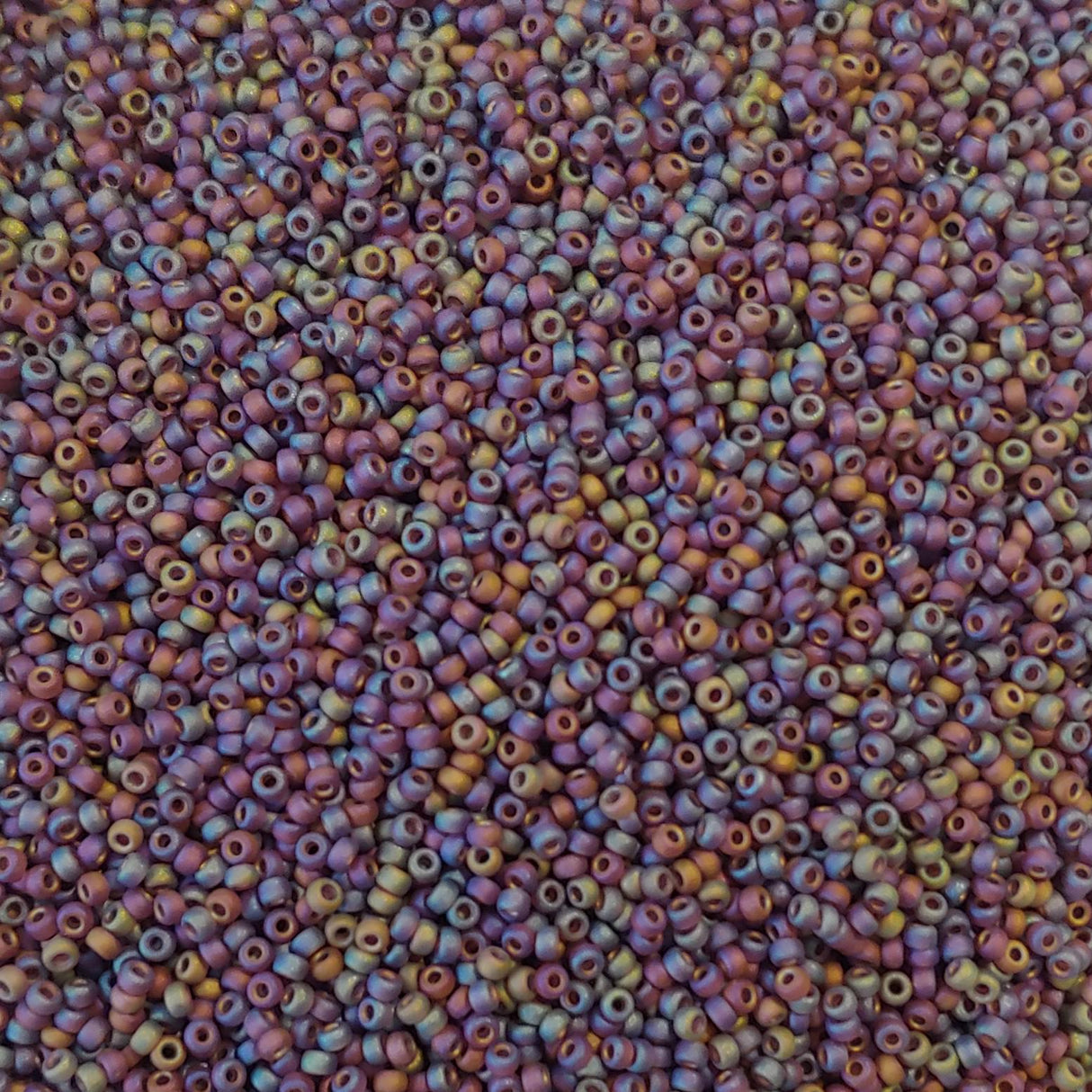 11/0 Matte Dark Smoky Amethyst AB, Miyuki Seed Bead, 11-153FR