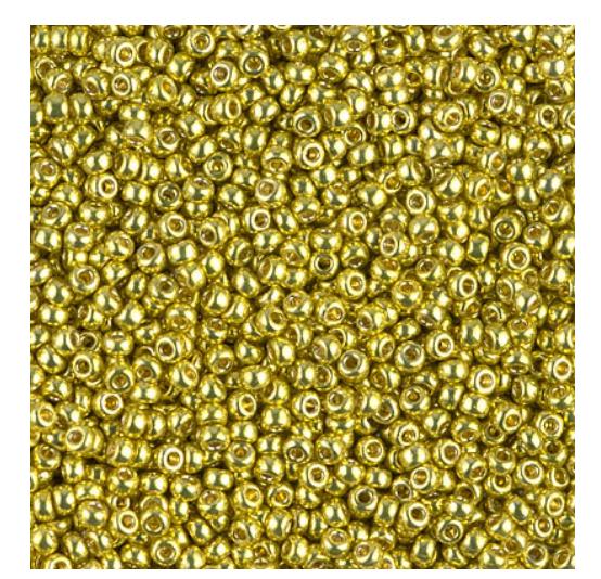 11/0 Duracoat Galvanized Miyuki Glass Seed Bead, Zest, 4205