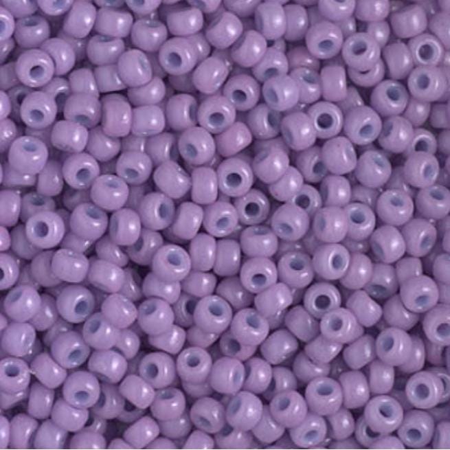8/0 Duracoat Dyed Miyuki Seed Bead, Opaque Crocus, 4486
