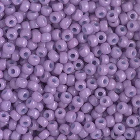 8/0 Duracoat Dyed Miyuki Seed Bead, Opaque Crocus, 4486