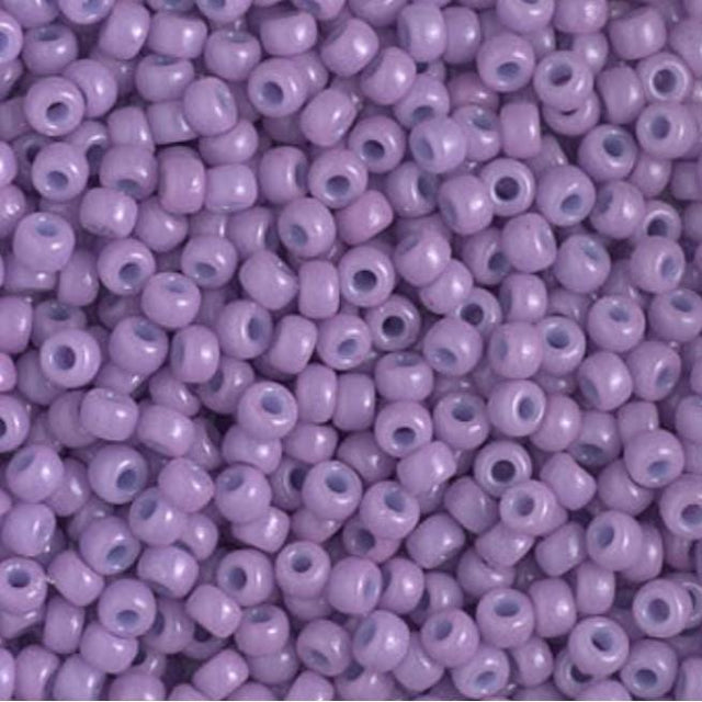 8/0 Duracoat Dyed Miyuki Seed Bead, Opaque Crocus, 4486