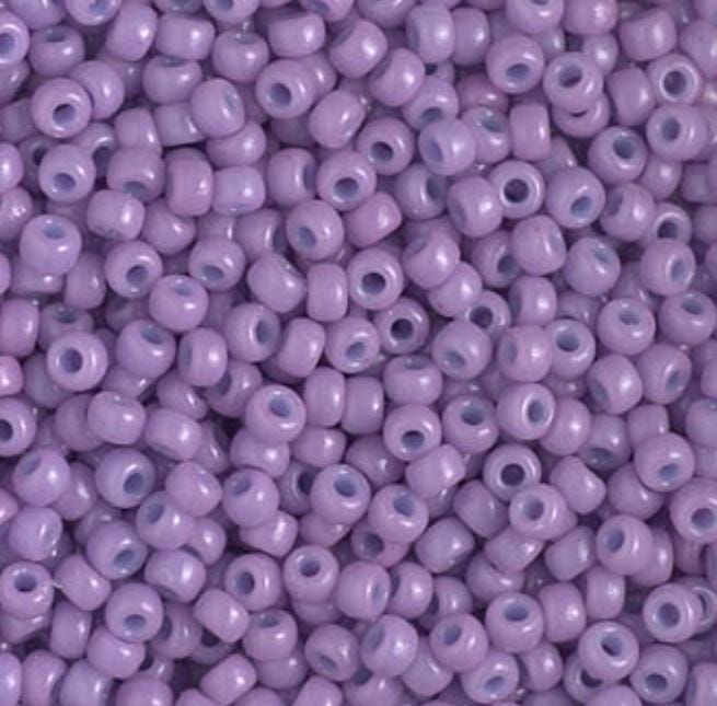 8/0 Duracoat Dyed Miyuki Seed Bead, Opaque Crocus, 4486