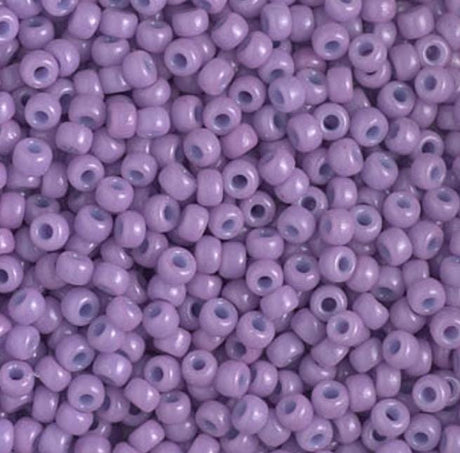 8/0 Duracoat Dyed Miyuki Seed Bead, Opaque Crocus, 4486