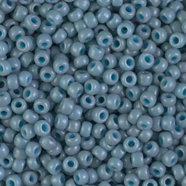 8/0 Duracoat Dyed Miyuki Seed Bead Opaque Moody Blue, 4479