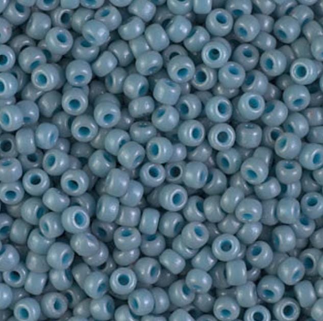 8/0 Duracoat Dyed Miyuki Seed Bead Opaque Moody Blue, 4479