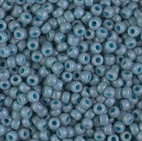 8/0 Duracoat Dyed Miyuki Seed Bead Opaque Moody Blue, 4479