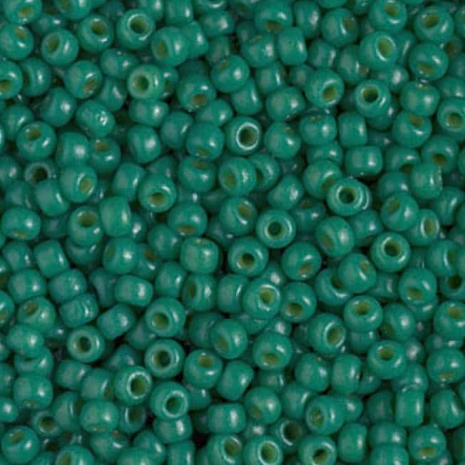 8/0 Duracoat Dyed Miyuki Seed Bead, Opaque Spruce, 4477