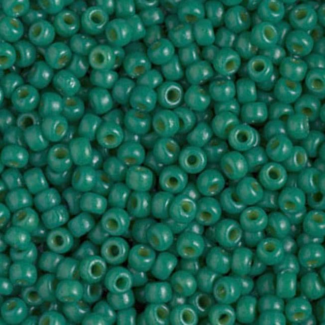 8/0 Duracoat Dyed Miyuki Seed Bead, Opaque Spruce, 4477