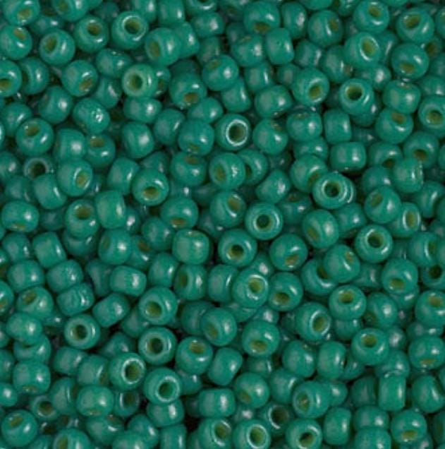 8/0 Duracoat Dyed Miyuki Seed Bead, Opaque Spruce, 4477