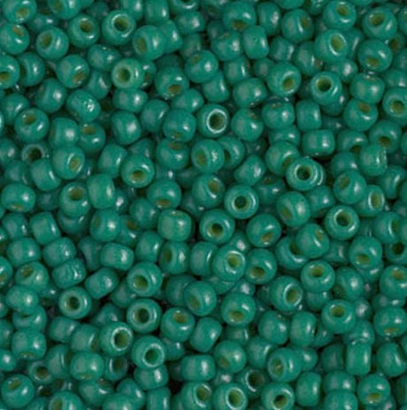 8/0 Duracoat Dyed Miyuki Seed Bead, Opaque Spruce, 4477