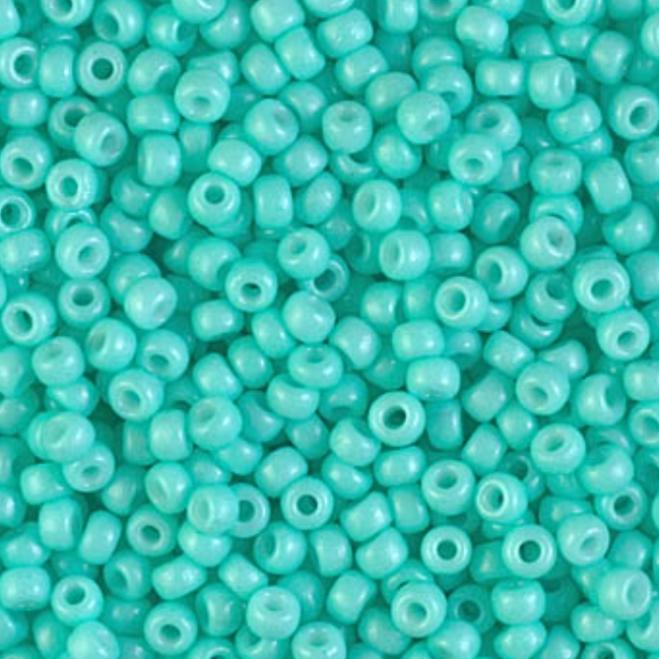 8/0 Duracoat Dyed Miyuki Seed Bead, Opaque Catalina, 4472