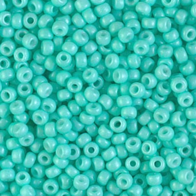 8/0 Duracoat Dyed Miyuki Seed Bead, Opaque Catalina, 4472