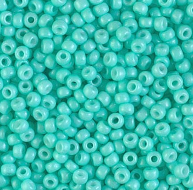 8/0 Duracoat Dyed Miyuki Seed Bead, Opaque Catalina, 4472