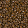 8/0 Duracoat Dyed Miyuki Seed Bead Opaque Cognac, 4492