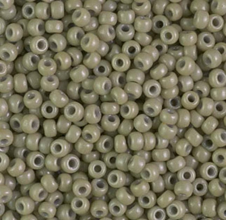 8/0 Duracoat Dyed Miyuki Seed Bead, Opaque Cactus, 4474