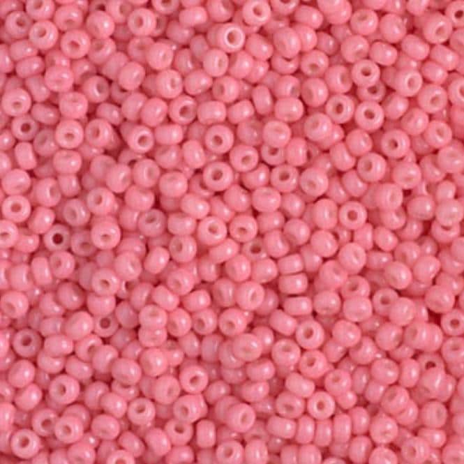 11/ Duracoat Dyed Miyuki Seed Bead, Opaque Guava, 4465
